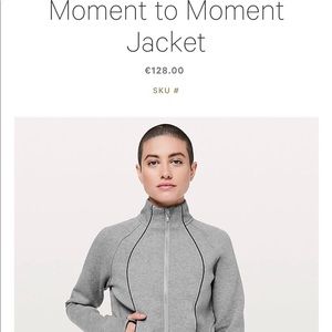 NWT Lululemon Moment to Moment Jacket